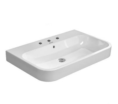 Duravit Happy D.2 65x50,5 cm bútorral aláépíthető mosdó csiszolt három csaplyukkal 2318650025