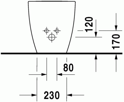 Duravit Happy D.2 álló bidé 2267100000