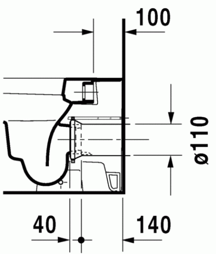 Duravit Happy D.2 álló wc HygieneGlaze felület 2159092000