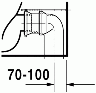 Duravit Happy D.2 monoblokkos wc alsó rész 2134090000