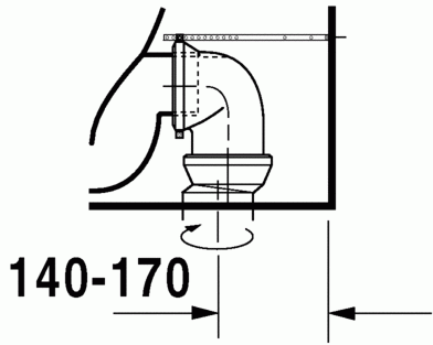 Duravit Happy D.2 monoblokkos wc alsó rész 2134090000