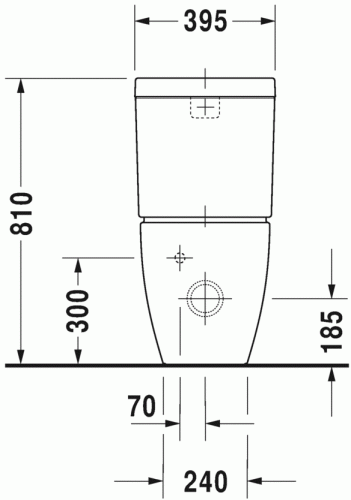 Duravit Happy D.2 monoblokkos wc alsó rész 2134090000