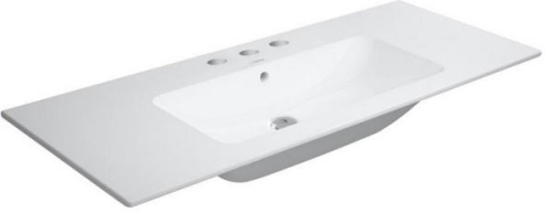 Duravit ME by Starck 123x49 cm mosdó három csaplyukkal 2336120030