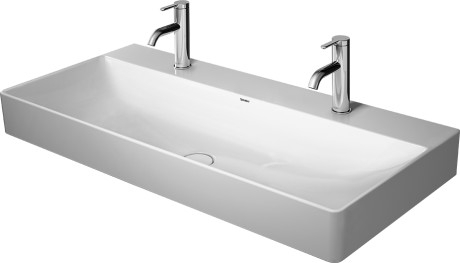 Duravit DuraSquare 100x47 cm mosdó két csaplyukkal, csiszolt 2353100072