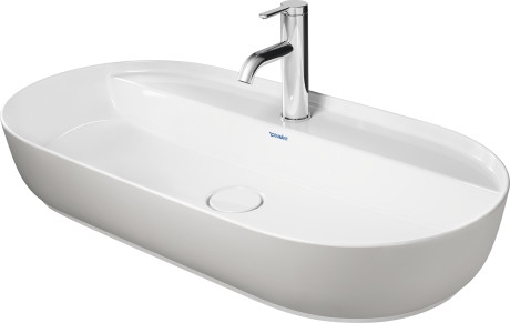 Duravit Luv 80x40 cm ráültethető mosdó, szatén szürke 0380802300