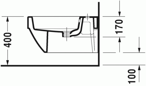 Duravit Vero Air fali bide 2274150000