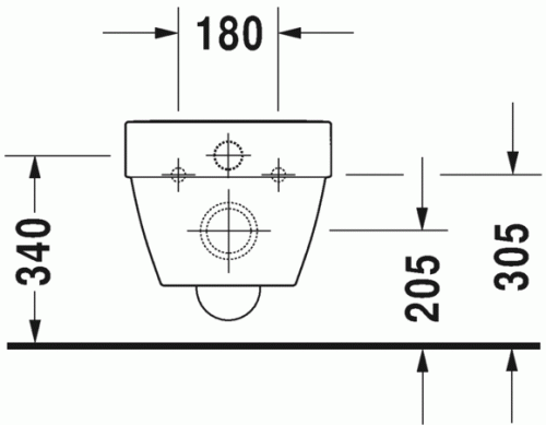 Duravit Vero Air Rimless öblítőperem nélküli fali wc 2525090000