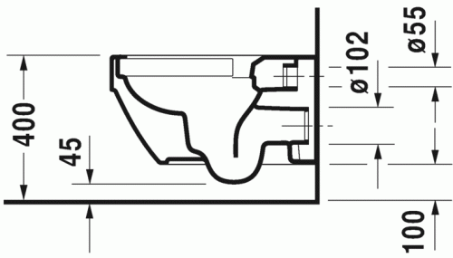 Duravit Vero Air Rimless öblítőperem nélküli fali wc 2525090000