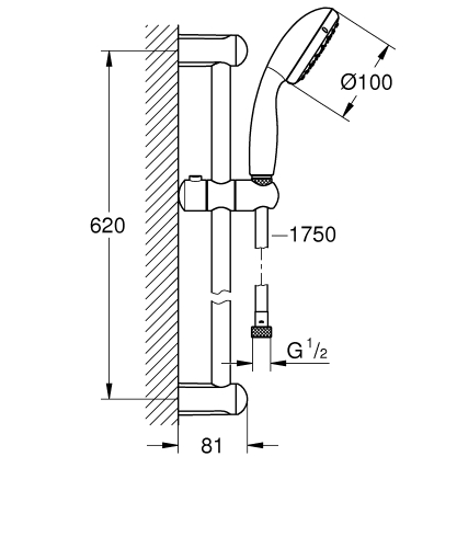 Grohe BauEdge zuhany csomag, S-méret (23356000, 23333000, 27598000)