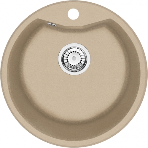 Deante Fiesta Solis 1 medencés gránit mosogató, szifonnal+leeresztővel, homok ZRS 7803