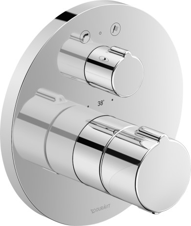 Duravit C.1 termosztátos kádcsaptelep, falsík alatti szereléshez C15200018010