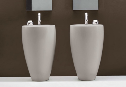 Laufen ILBAGNOALESSI ONE szabadonálló mosdó 53x53 cm H8119724001041 (8.1197.2.400.104.1)