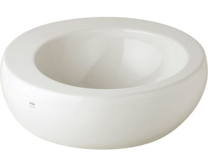 Laufen ILBAGNOALESSI ONE 52x52 cm ráültethető mosdó csaplyuk nélkül H8189714001091 (8.1897.1.400.109.1)