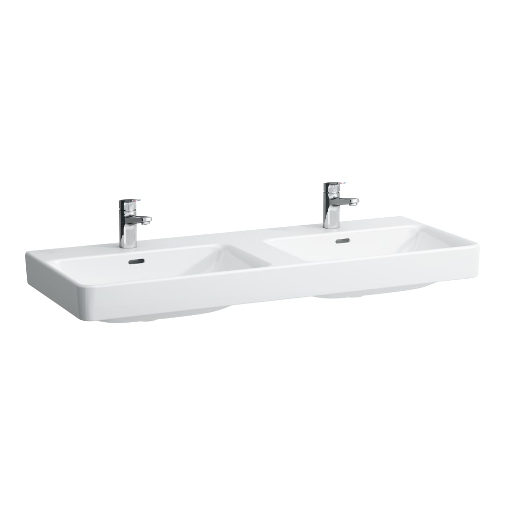 Laufen Pro S 130x46 cm dupla mosdó három csaplyukkal H8149680001081 (8.1496.8.000.108.1)