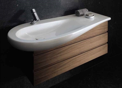Laufen ILBAGNOALESSI ONE 120x50 mosdó fehér LCC felülettel H8149734001041
