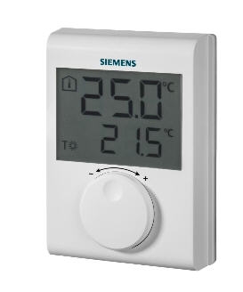 Siemens RDH100 elemes szobatermosztát LCD-kijelzővel