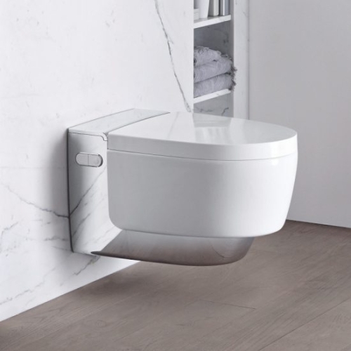 Geberit AquaClean Mera Classic komplett higiéniai fali WC berendezés, magasfényű króm 146.203.21.1