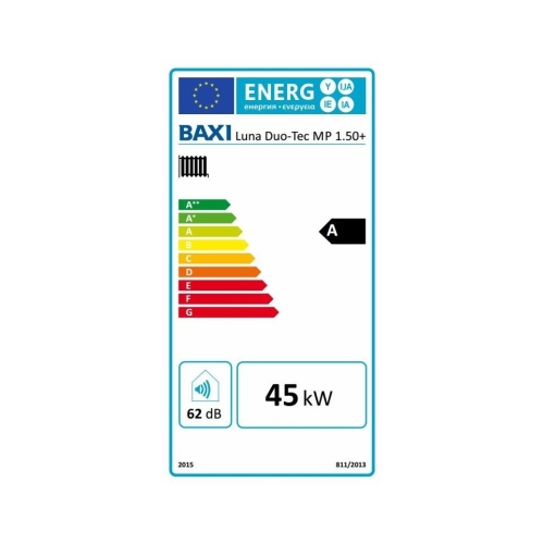 BAXI Luna Duo-Tec MP 1.50+ ERP fűtőkazán, kondenzációs, fali, 45kW (BAX_DUOTECHMP150P)