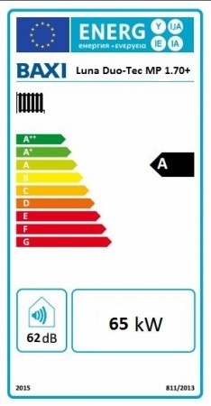 BAXI Luna Duo-Tec MP 1.70+ ERP fűtőkazán, kondenzációs, fali, 65kW (BAX_DUOTECHMP170P)
