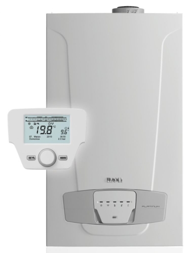 BAXI Nuvola Platinum 24+ ERP hőközpont(45l inox tároló), kondenzációs, fali, 24kW (BAX_NUVPLATINUM24P)