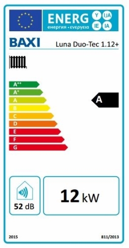 BAXI Luna Duo-Tec 1.12+ ERP fűtőkazán, kondenzációs, fali, 12kW (BAX_LUNADUOTEC112P)