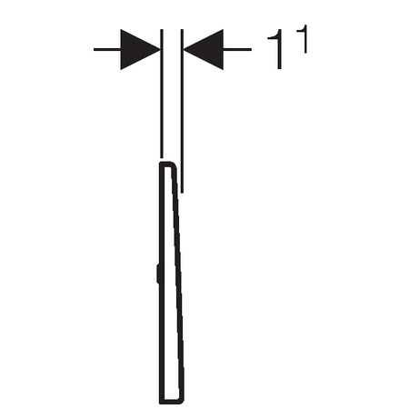 Geberit Mambo vizelde vezérlés elektronikus működtetéssel, hálózati üzem 116.023.FW.1