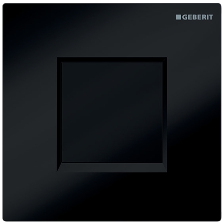 Geberit 30 vizelde vezérlés elektronikus működtetéssel, elemes működtetés, fekete/fényes króm/fekete 116.037.KM.1