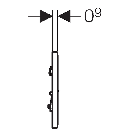 Geberit 30 vizelde vezérlés pneumatikus nyomólap fényes króm/matt króm/fényes króm 116.017.KH.1