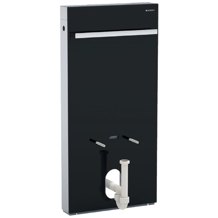 Geberit Monolith szanitermodul bidéhez, 101 cm, fekete üveg 131.030.SJ.5