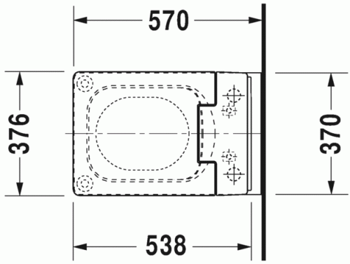 Duravit Vero Air öblítőperem nélküli Duravit Rimless® fali WC Sensowashoz HygieneGlaze felület 2525592000
