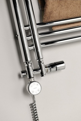 Sapho TWIN COMBI TERMO csatlakozó készlet radiátorhoz, szálcsiszolt (CP5510S)