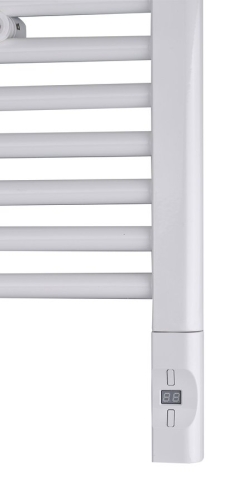 Sapho elektromos termosztátos fűtőpatron radiátorhoz, távirányítóval, 900W, D forma, fehér (HVD-900)