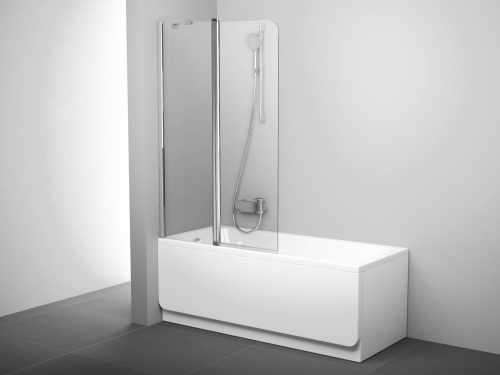 Ravak CVS2 100 cm balos kádparaván Transparent üveggel, krómhatású 7QLA0C00Z1