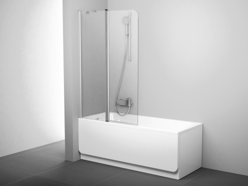 Ravak CVS2 100 cm balos kádparaván Transparent üveggel, szatén 7QLA0U00Z1