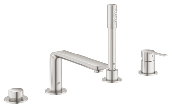 Grohe Lineare 4-lyukú perembe építhető kádtöltő csaptelep, supersteel 19577DC1