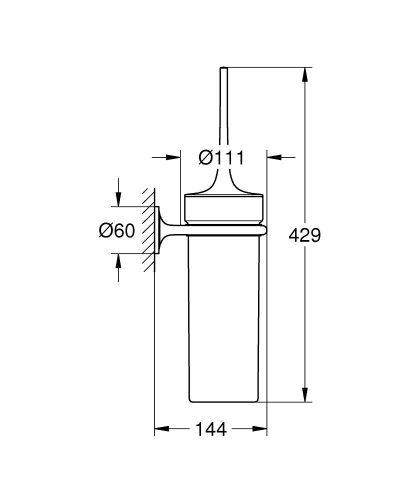 Grohe Veris WC-kefe garnitúra 40380 000 (40380000)