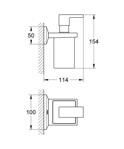 Grohe Allure Brilliant tartó szappanadagolóval 40494 000 (40494000)