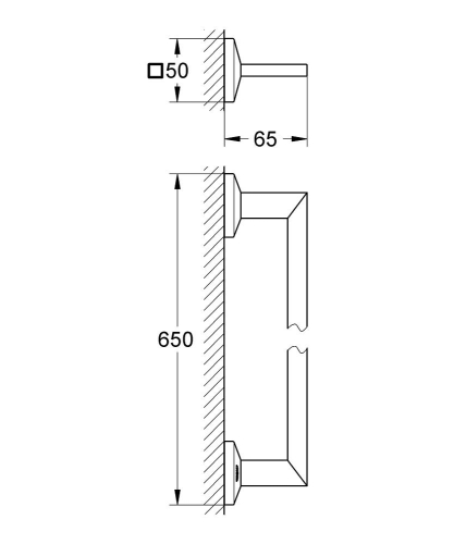 Grohe Allure Brilliant fali fürdőlepedő tartó 40497 000 (40497000)