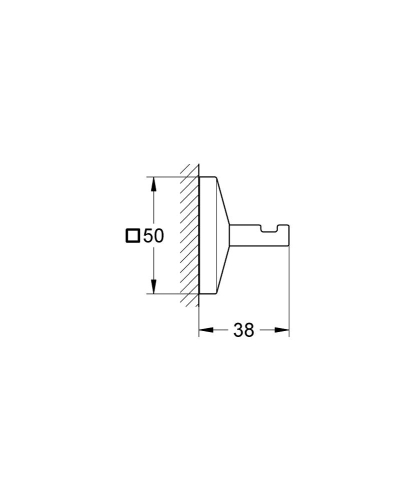 Grohe Allure Brilliant fürdőköpeny akasztó 40498 000 (40498000)