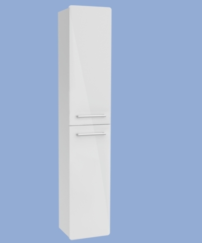 Alföldi Saval 2.0 fürdőszobai magasszekrény, fényes fehér A89900E4 (A899 00 E4)
