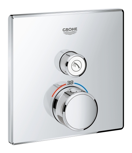 GROHE Grohtherm SmartControl termosztátos színkészlet 1 fogyasztóhoz, króm 29123000