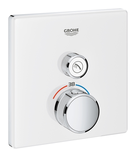 GROHE Grohtherm SmartControl termosztátos színkészlet, fehér üveg 29153LS0