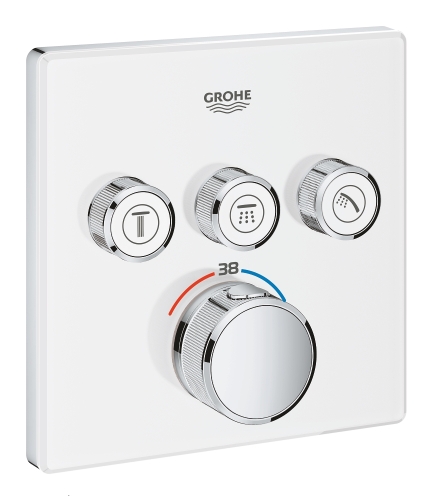 GROHE Grohtherm SmartControl termosztátos színkészlet, fehér üveg 29157LS0