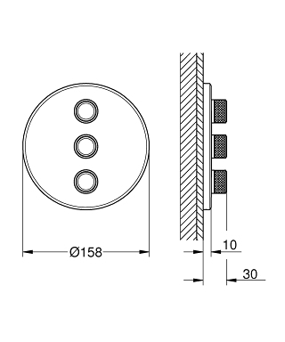 Grohe Grohtherm SmartControl szabályozó, króm 29122000