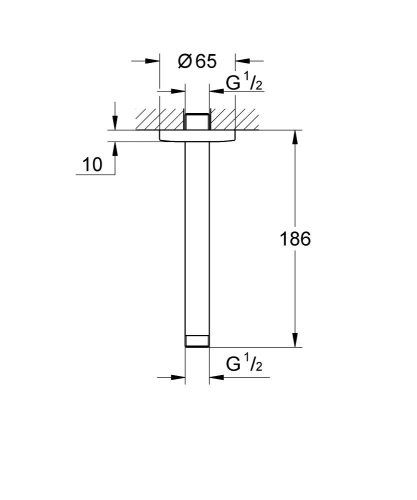 Grohe New Tempesta mennyezeti zuhanykar 27559000