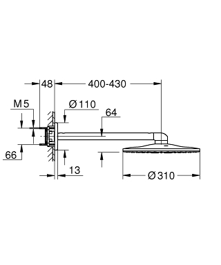 Grohe Rainshower 310 SmartActive fejzuhany zuhanykarral 26475000