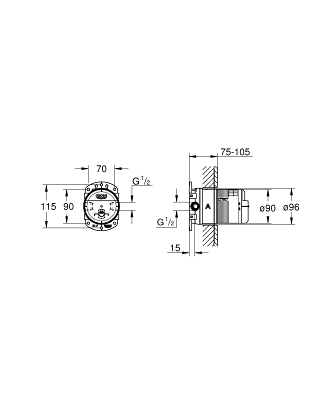 Grohe Rainshower Universal test 9,5 l/perc 26484000