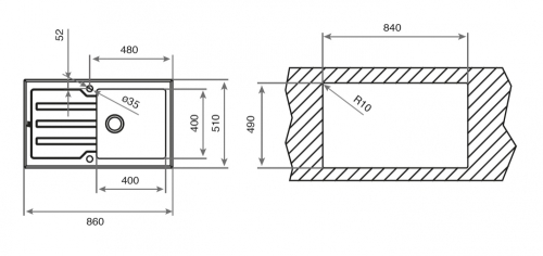 Teka Expression Lux 86 1B 1D mosogató fekete üveg fedlappal 12129001