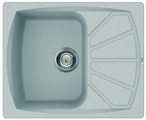 Elleci Living 125 kompozit mosogatótálca M79 Aluminium LML12579