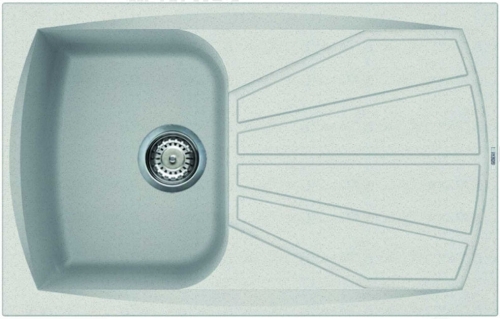 Elleci Living 300 kompozit mosogatótálca G52 Bianco LGL30052